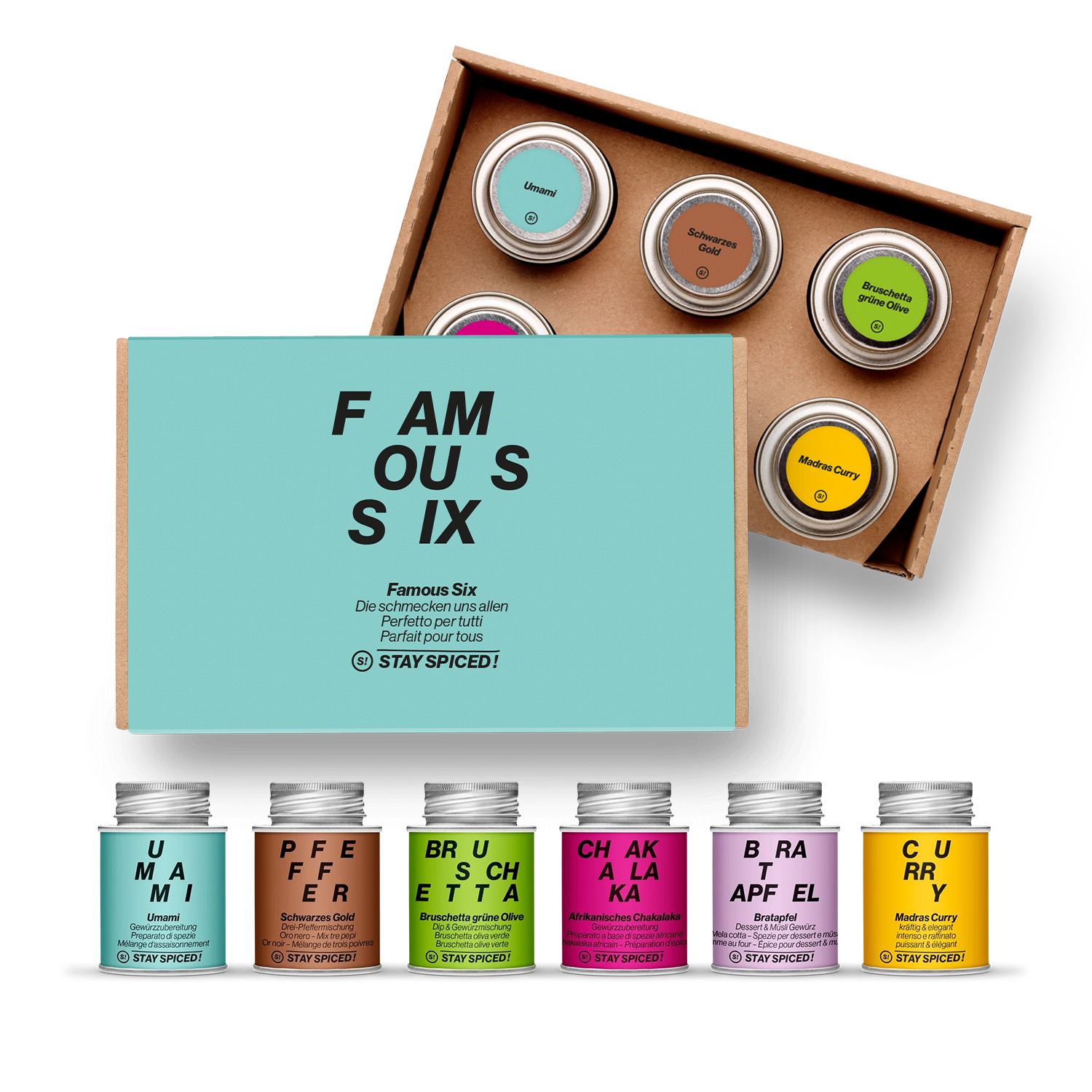 Gewürz Geschenkset „Famous Six“