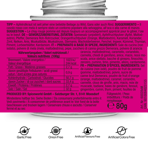 Apfelrotkraut Gewürz
