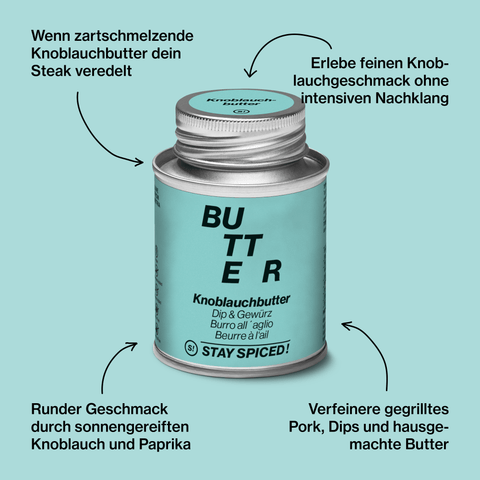 Knoblauchbutter - Dip & Streugewürz