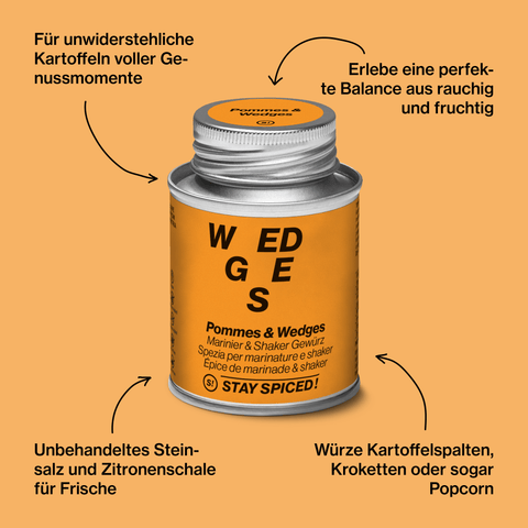 Pommes & Wedges - Marinier & Shaker Gewürz