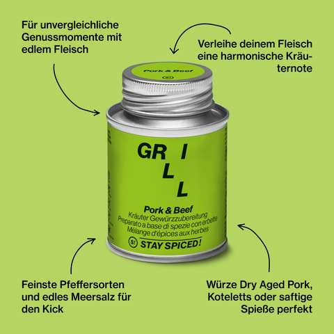 Pork & Beef - Kräuter Gewürzzubereitung