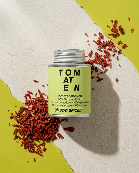 Tomato flakes - 1kg equals 13.9kg of fresh tomatoes