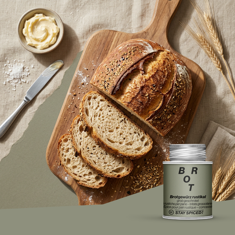 Bread spice "rustic" coarsely ground with black cumin