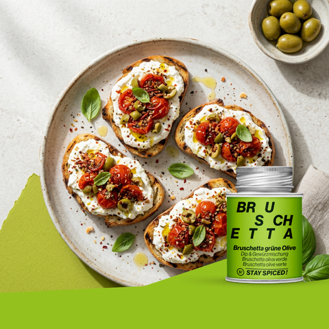 Bruschetta grüne Olive