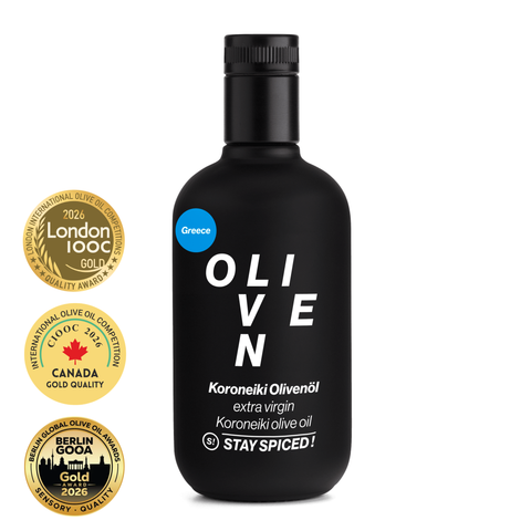 STAY SPICED! Olivenöl Koroneiki Olives 0,5 Liter