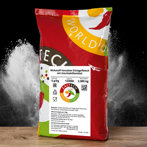 Active ingredient pre-salting filler meat with reddening agent in 2 kg bag